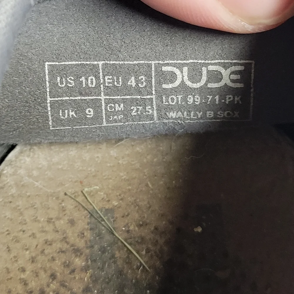Hey Dude Wally B Sox Grey‎ Mens Size  10